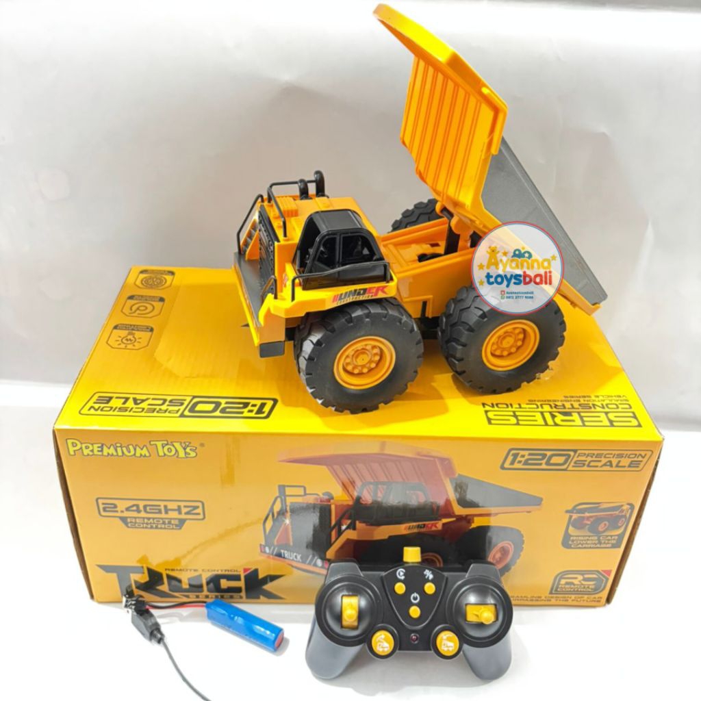 Mainan anak Rc Truck pasir Kuning Remote Control