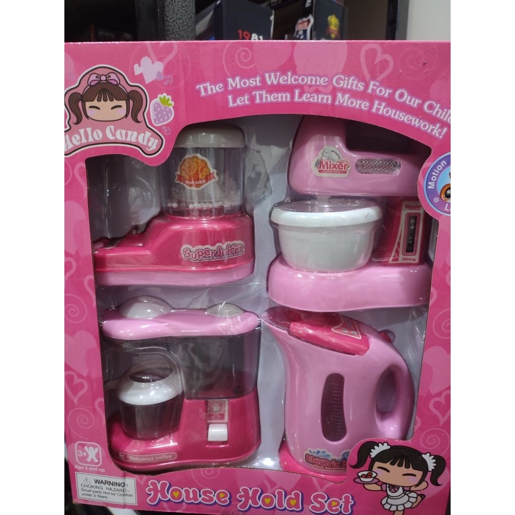 Mainan Blender dan Mixer dan Blender Juicer Mikser Mini Anak Set Mainan Anak Perempuan Cewek Bisa Ny