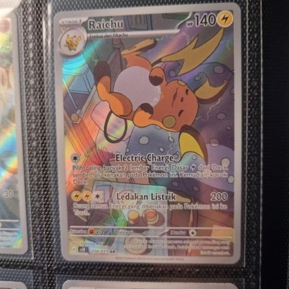 Raichu AR SV2D Letusan Tanah Pokemon TCG Indonesia