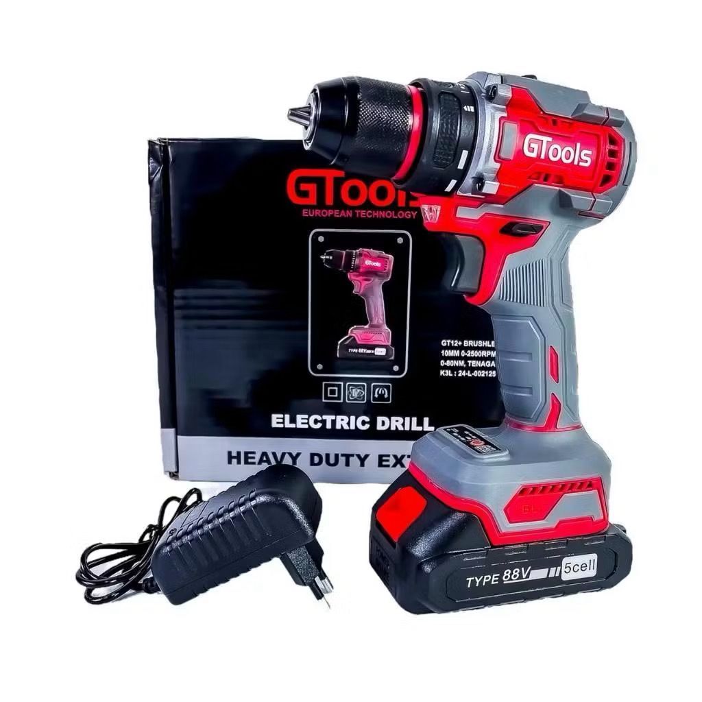 RAJA BOR GTOOLS GT12+ MESIN BOR CORDLESS BRUSHLESS 10MM AUTO LOCK / GTOOLS GT 12
