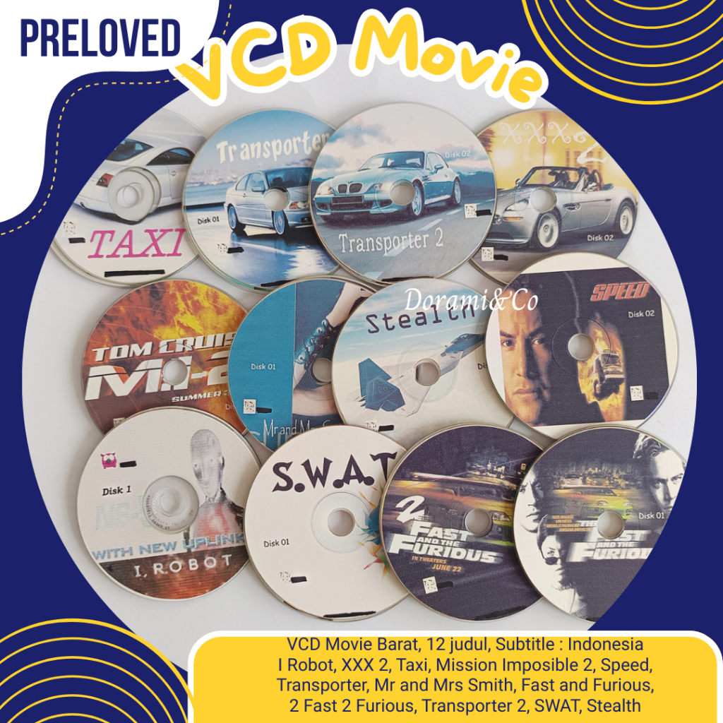 VCD Action Film Movie Barat West Preloved Bekas Lawas Jadul Langka