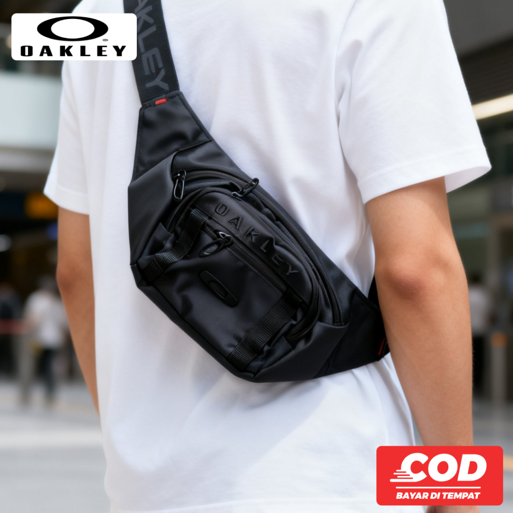 Waist Bag I Tas Selempang Oakley 1A - Sling Bag Pria Outdoor & Harian