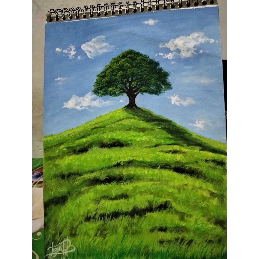 lukisan pemandangan alam