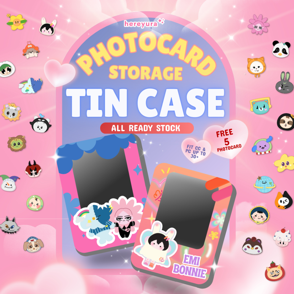 Tin Case Penyimpan Photocard Collectible Card GMMTV JoongDunk WIlliamEst PerthSanta JossGawin Namtan