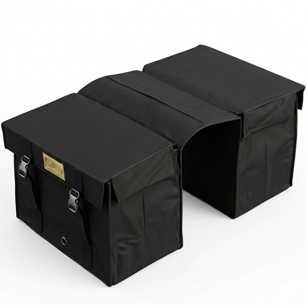 Tas Motor HITAM Watterproof JUMBO | Tas Kandek | Obrok Bagasi Motor | Keranjang gendongan Kurir | Si