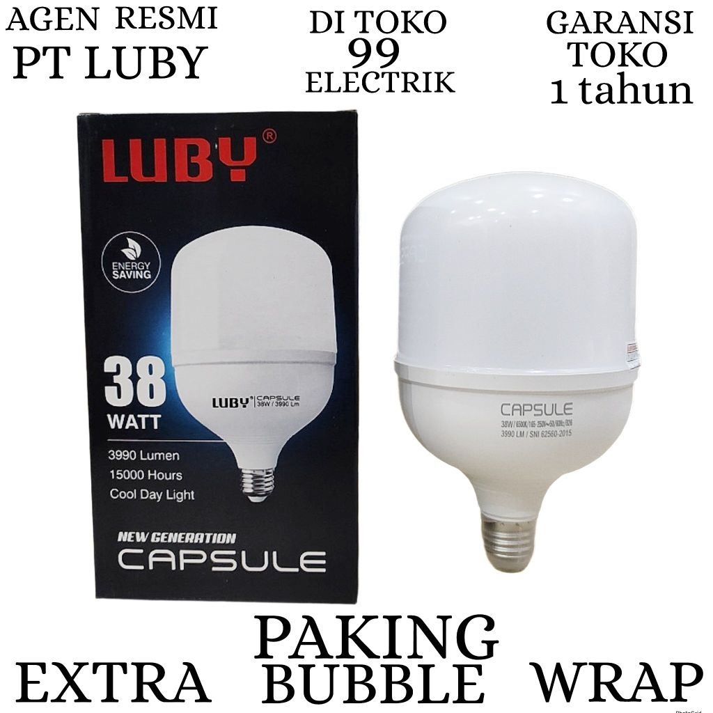 BOHLAM LED LUBY / LAMPU LED LUBY CAPSULE 38W