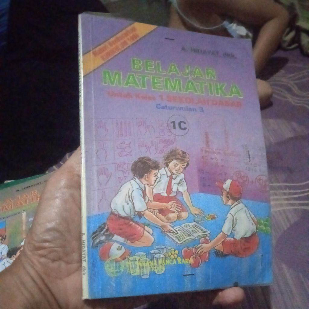buku Belajar Matematika 1C, untuk kelas 1 SD caturwulan 3, buku original jadul