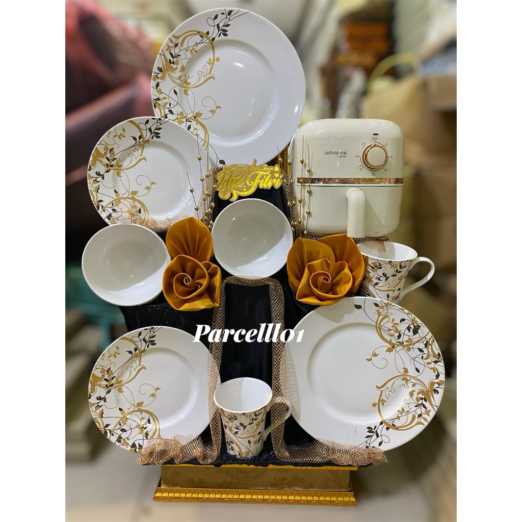 parcel tea set teko/set hadiah hampers idul fitri/parcel dinnerset sango/parcel pecah belah keramik