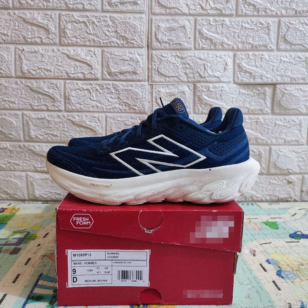Sepatu Lari Fresh Foam X 1080 v13 Navy (M1080P13), Original, BNIB