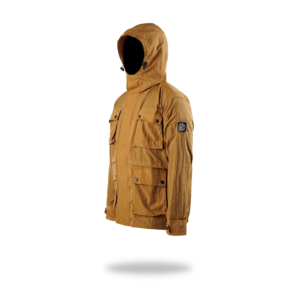 Jaket Casual Parka Nylon Crinkle Maverick Carrtritch - Camel