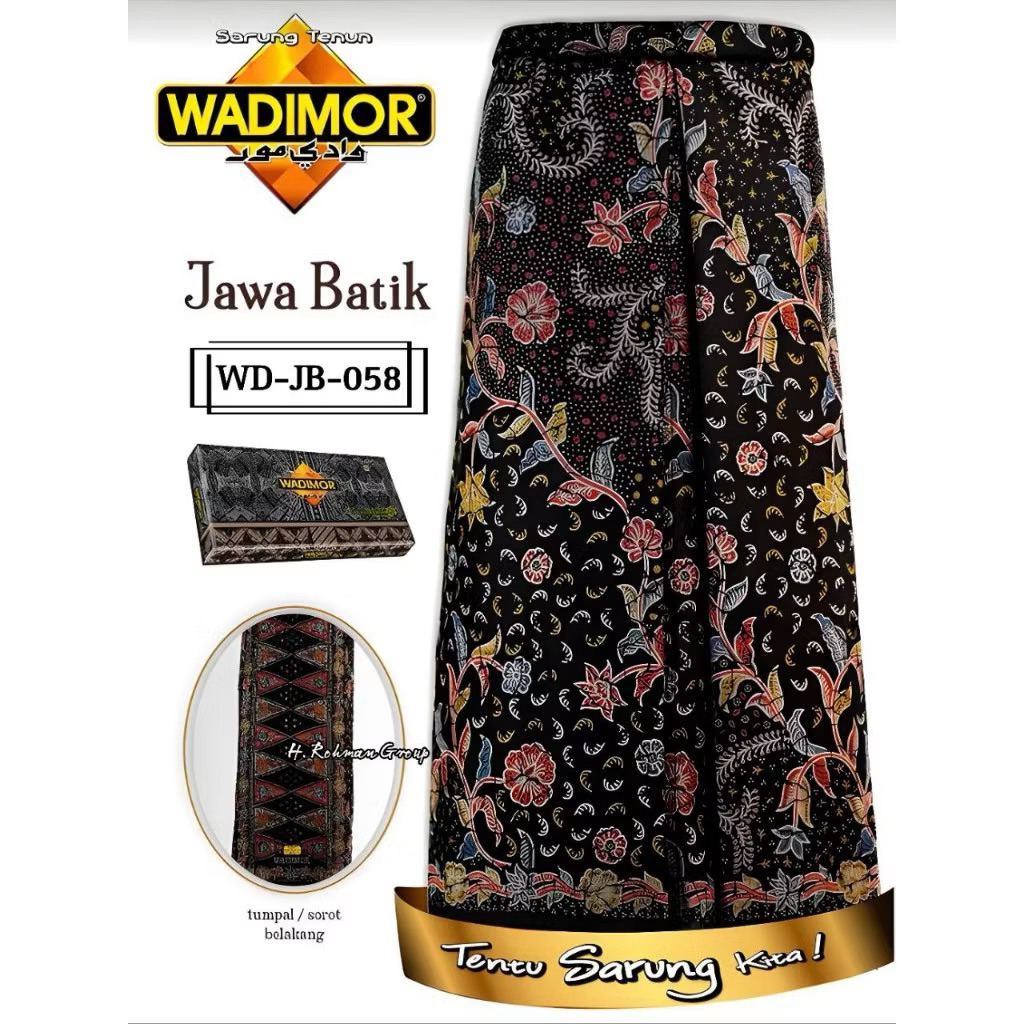 Sarung Wadimor Pria Super Premium Kain Batik Wadimor - Wadimor Sarung Batik Baturajo Katun Premium E