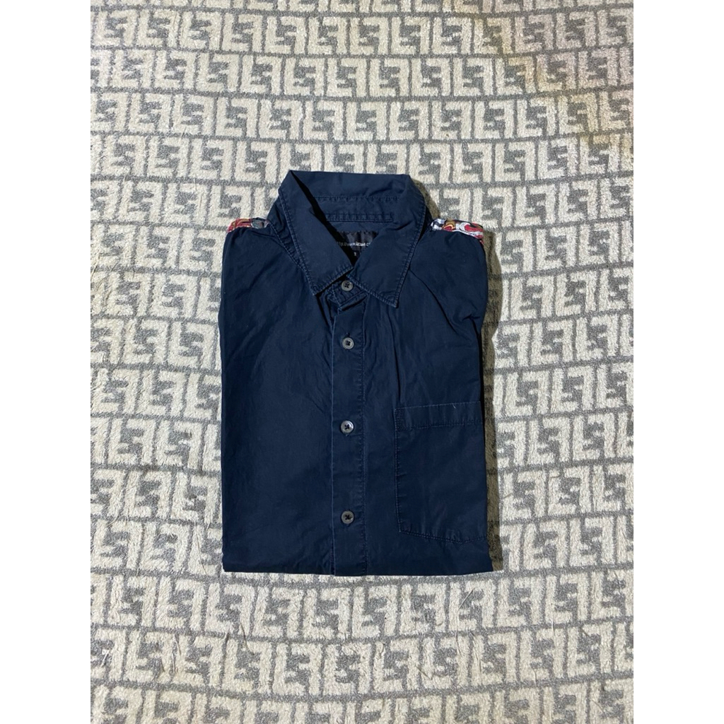 Kemeja Izzue Patchwork Navy