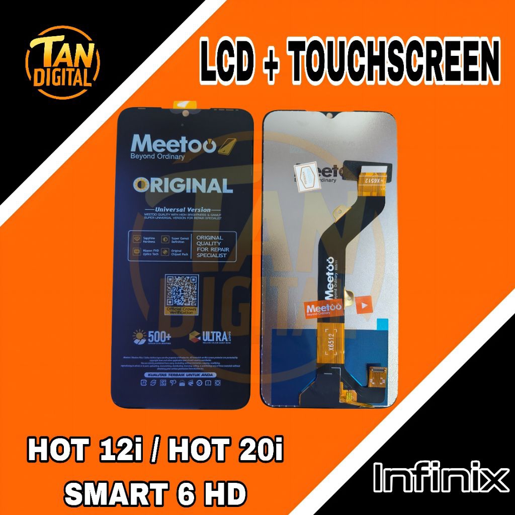 LCD INFINIX SMART 6 HD  / INFINIX HOT 12i / INFINIX HOT 20i MEETOO