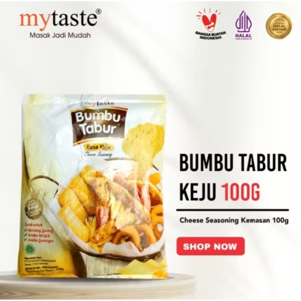 My Taste Bumbu Tabur Keju 100 gr Bumbu Seasoning Tabur Bubuk Keju