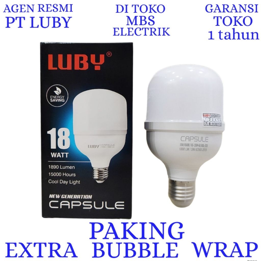 BOHLAM LED LUBY / LAMPU LED LUBY CAPSULE 18W