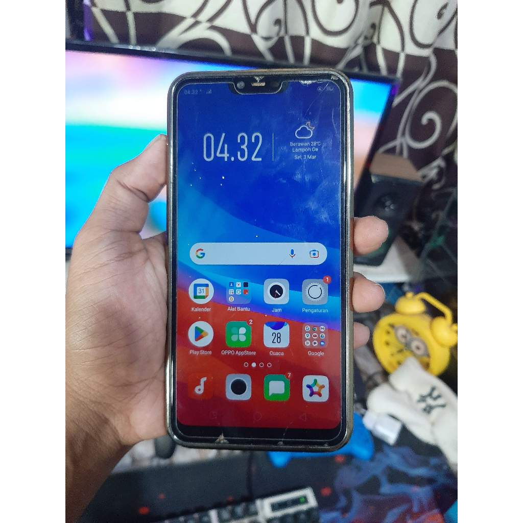 OPPO A3s Smartphone Ram 2/16GB Baterai Baru + Case