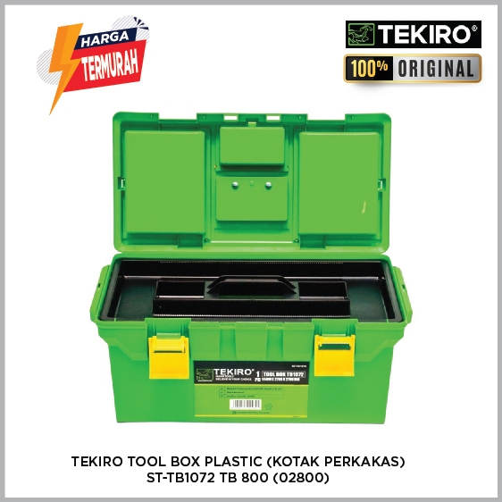 TEKIRO Toolbox Tool Box Kotak Plastik Perkakas Peralatan TB1072 TB800