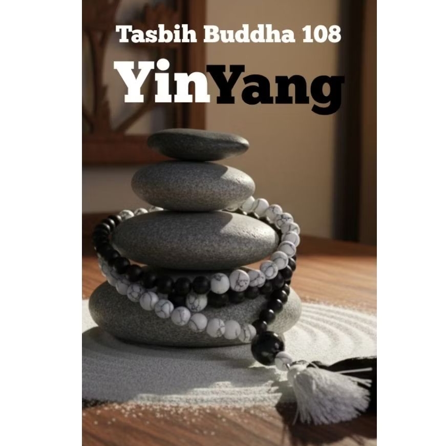 TASBIH BUDDHA 108 YIN YANG