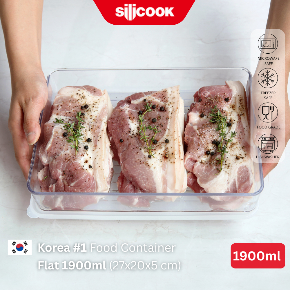 Silicook Food Container Flat 1900ml - Food Container