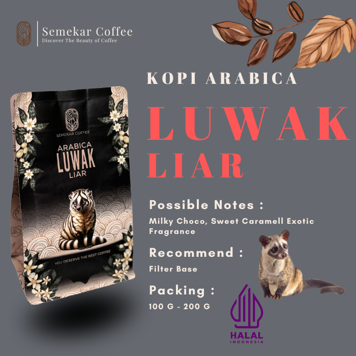 Semekar Coffee - Biji Bubuk Kopi Arabika Luwak Liar Aceh Gayo Specialty Fresh Roasted Beans