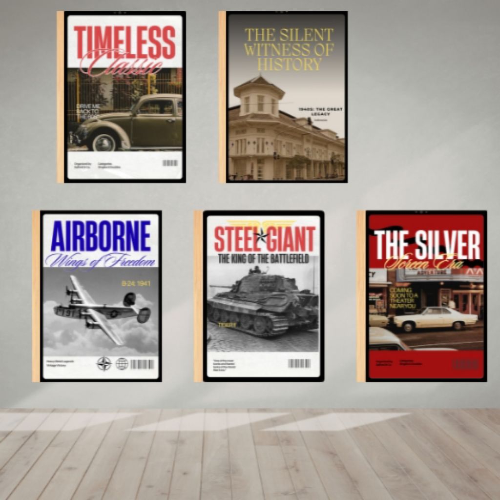 Hiasan Dinding aesthetic vintage klasik,dekorasi kamar atau kafe MDF