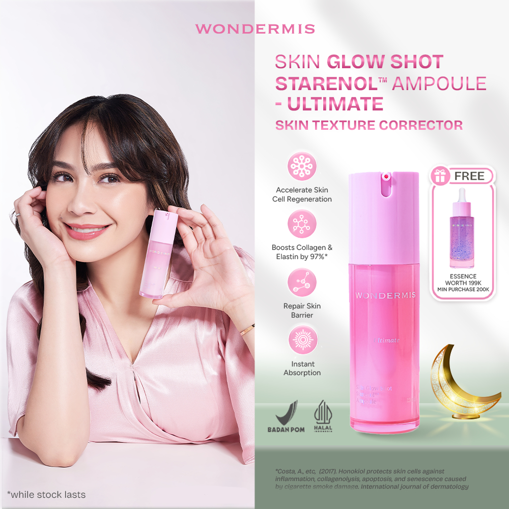 WONDERMIS Skin Glow Shot Starenol™ Ampoule - Ultimate 22 ml Exfoliating Brightening Anti Aging Anti 