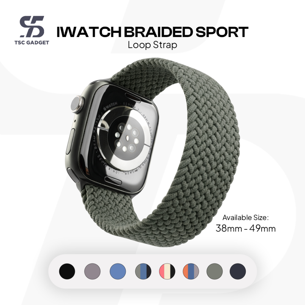iWatch Braided Sport Loop Strap / Apple watch Strap Braided Sport Loop