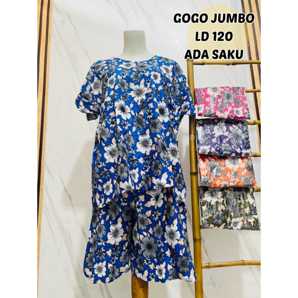 DKB_Set Gogo Jumbo || Setelan Pendek || Busui || Setelan Wanita || Santung