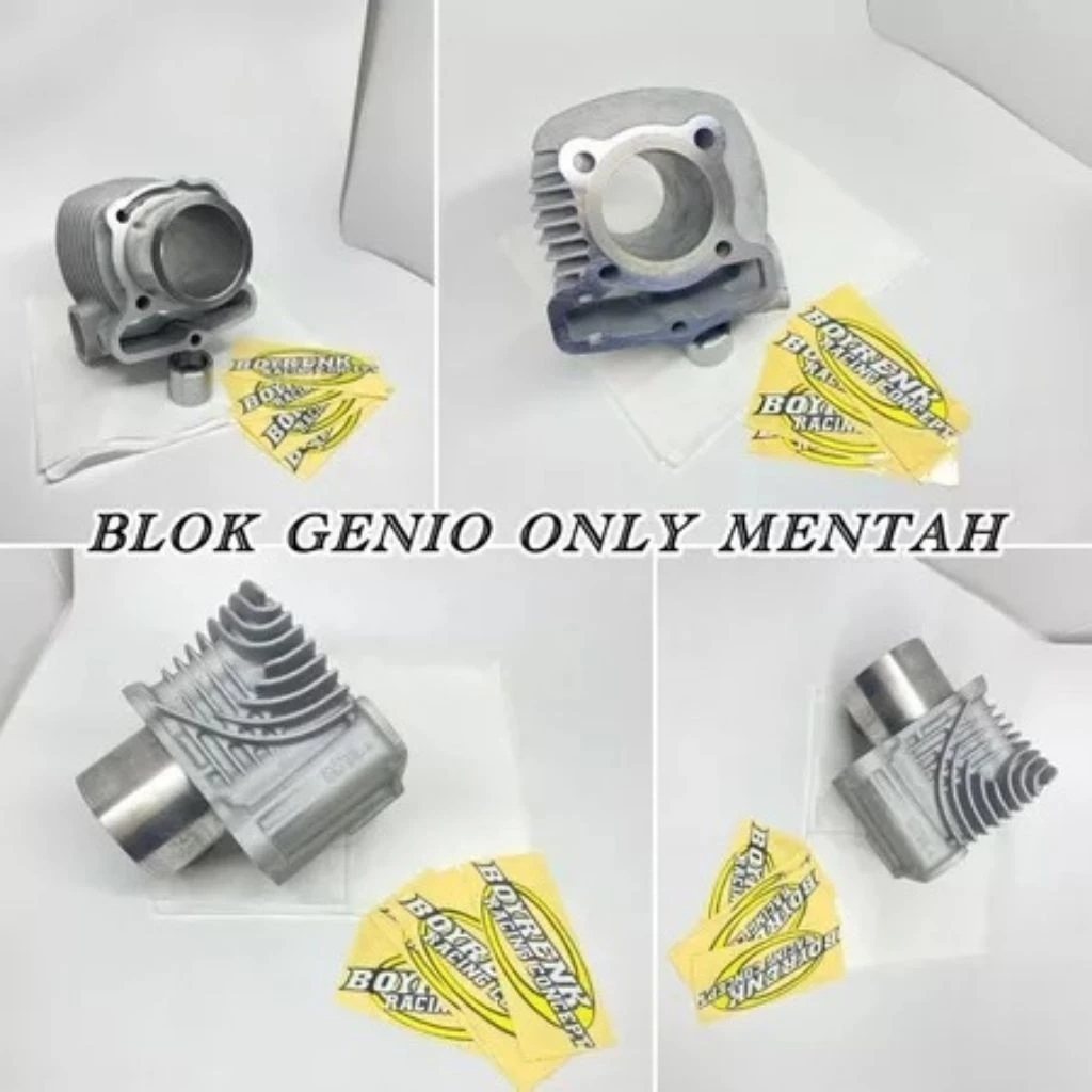 (READY STOK) CYLINDER BLOK BEAT DELUXE GENIO KOJ BORE UP LINER LUAR BORING LUAR 58MM | 60MM-BOYRENK