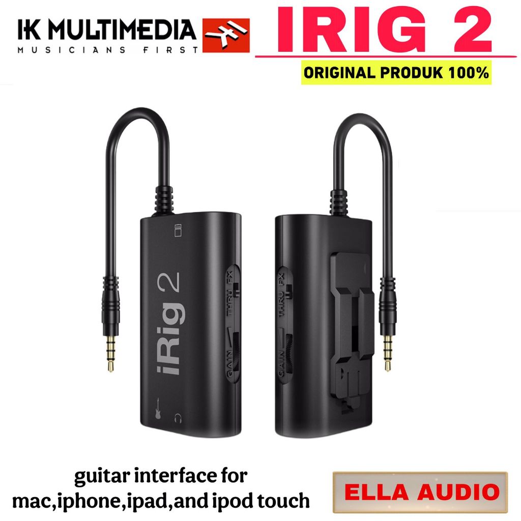 IK Multimedia IRIG 2 gitar Interface for Mac, iPhone, iPad,