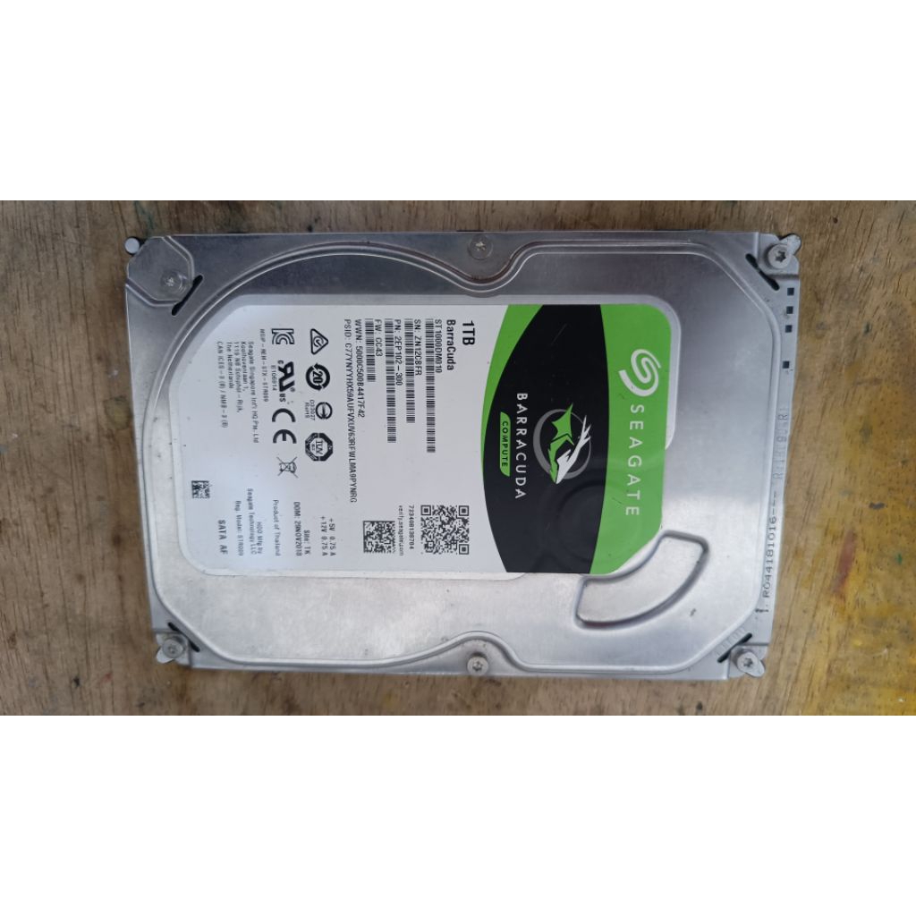 hdd 1 tb seagate baracuda cabutan