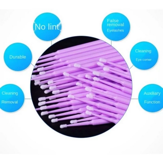 Bylilyus Microbrush ECER micro brush eyelash extension tooth teeth gigi remove eyelash extension