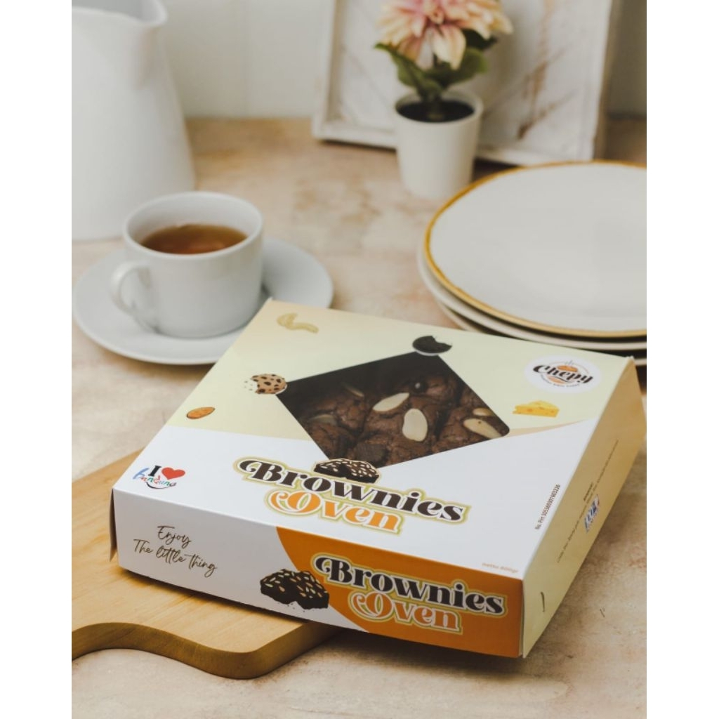 brownies oven chepy / brownies panggang khas bandung bogor oleh oleh ultah fudgy sekat