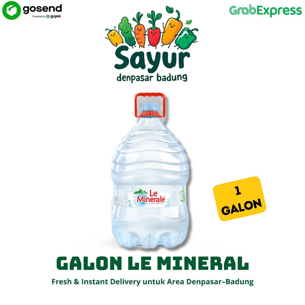 Galon Le Mineral 1Galon  - Sayur Denpasar Badung