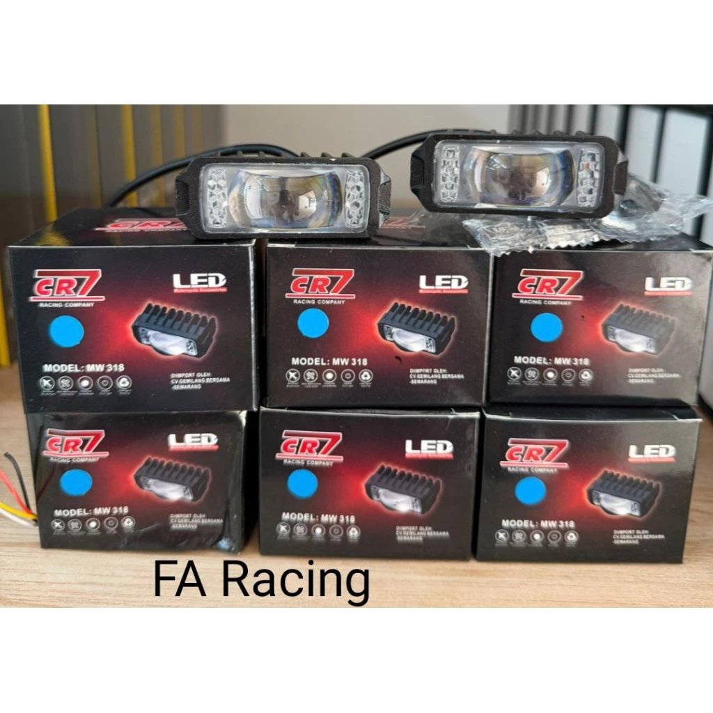 Lampu Tembak cocok untuk semua motor  -putih kuning  -putih putih
