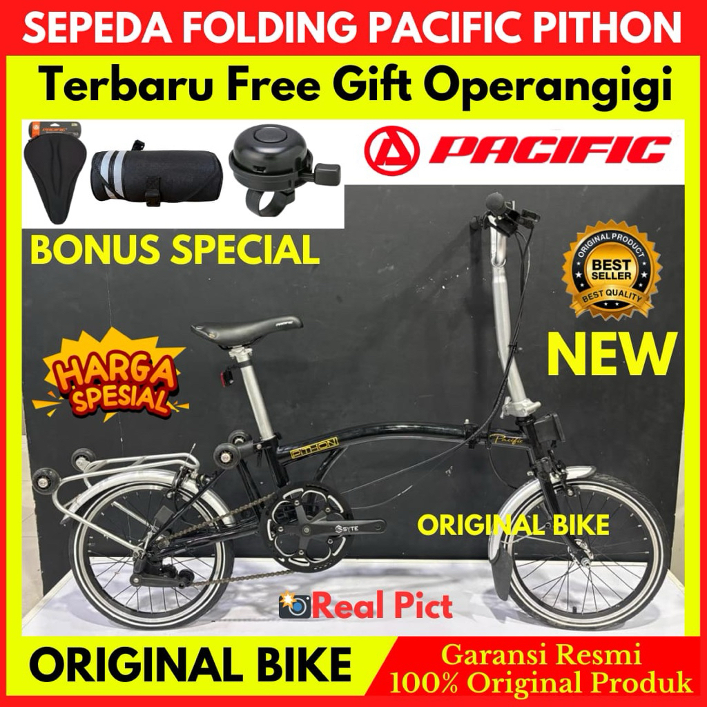 Sepeda Lipat Pacific Phiton Folding Bike New
