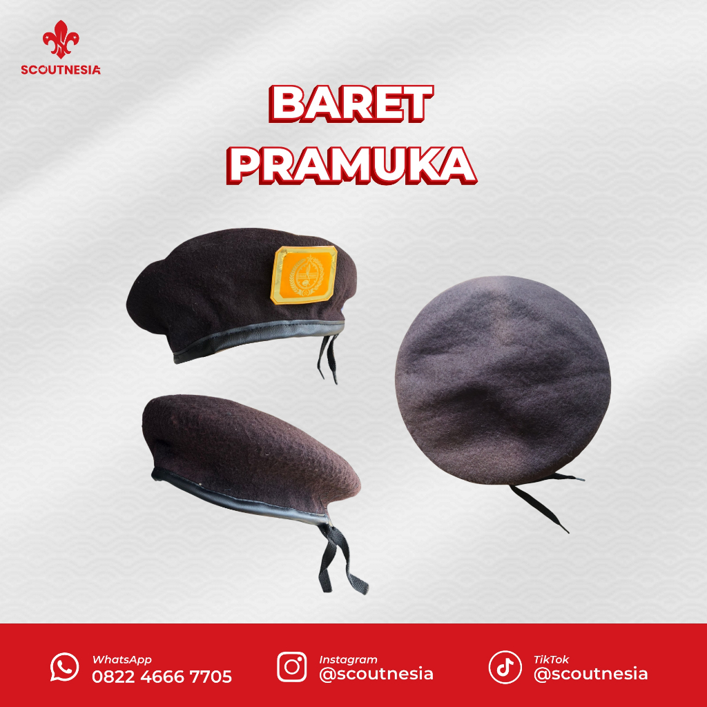 (COD) TOPI BARET PRAMUKA/BARET PRAMUKA PREMIUM/BARET PRAMUKA PUTRA