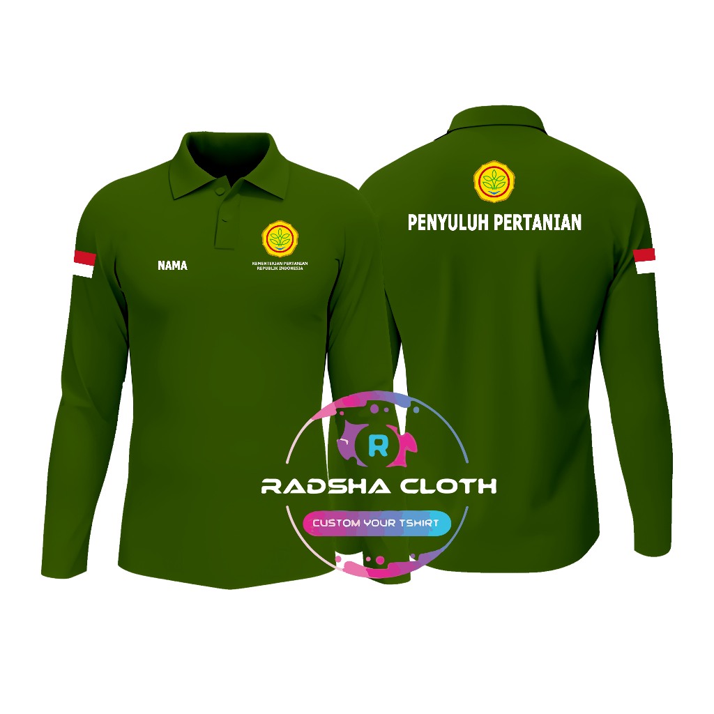KAOS MODEL POLO PENYULUH PERTANIAN - KAOS TSHIRT PENYULUH PERTANIAN READY