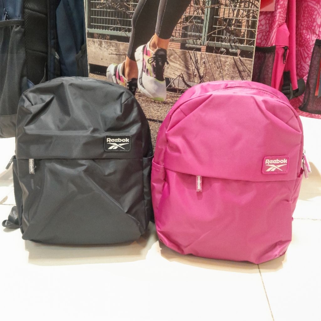 Reebok Backpack Ransel JR Dewasa - Hitam PInk