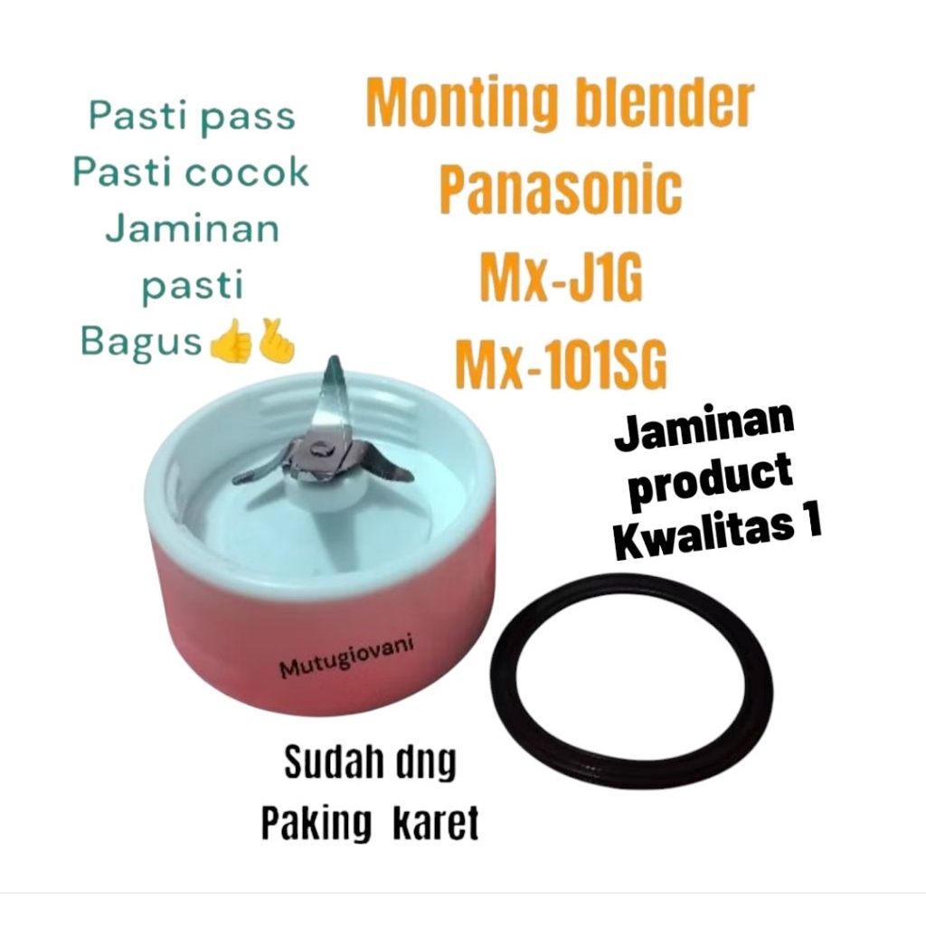 Mounting Blender Panasonic MX-J1G - 101 SG Mangkok Pisau Blender