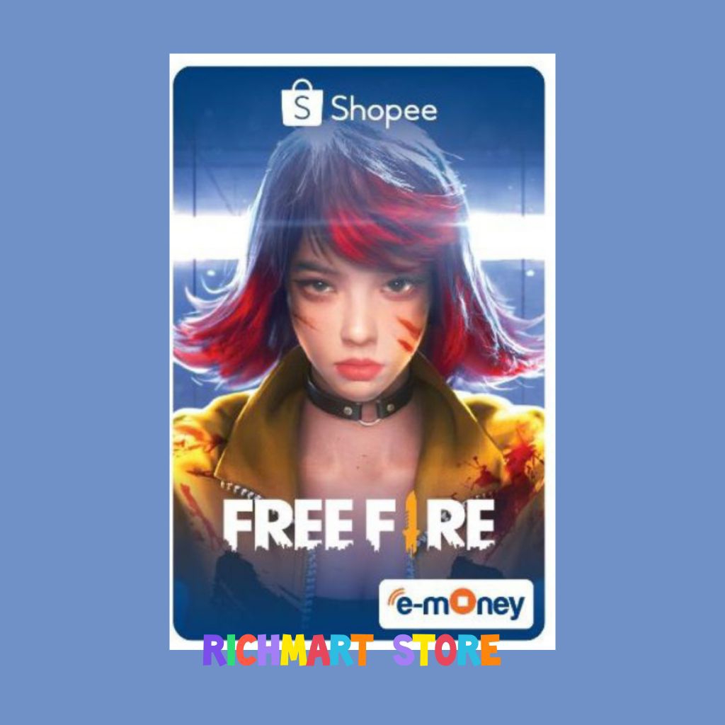 eMoney x Shopee Kartu eMoney FREE FIRE (KELLY - FF) Original /Like eTOLL Tapcash Flazz or Brizzi