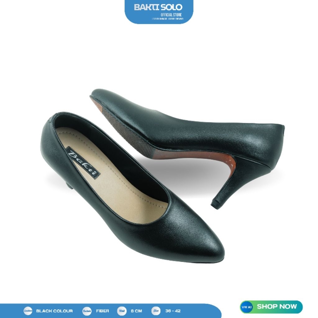 BAKTI SOLO - SEPATU KULIT HEELS WANITA MURAH & BERKUALITAS