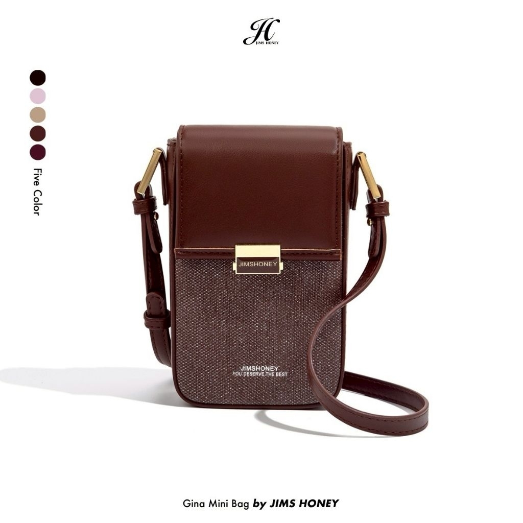 Jims Honey Gina Minibag -Tas slempang mini wanita-Muat Hp Dompet
