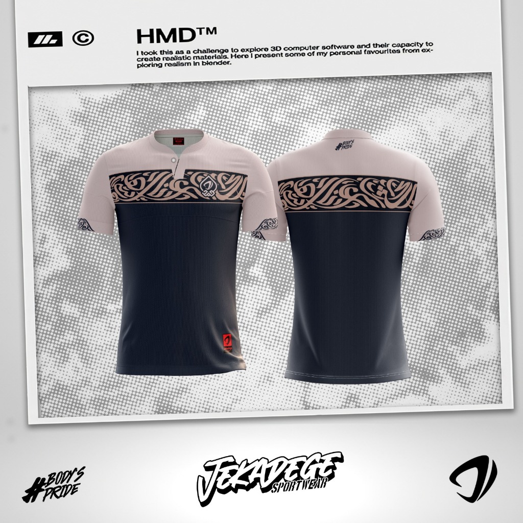 Baju Koko Jersey Pria Kombinasi Batik Model Terbaru Lengan Pendek