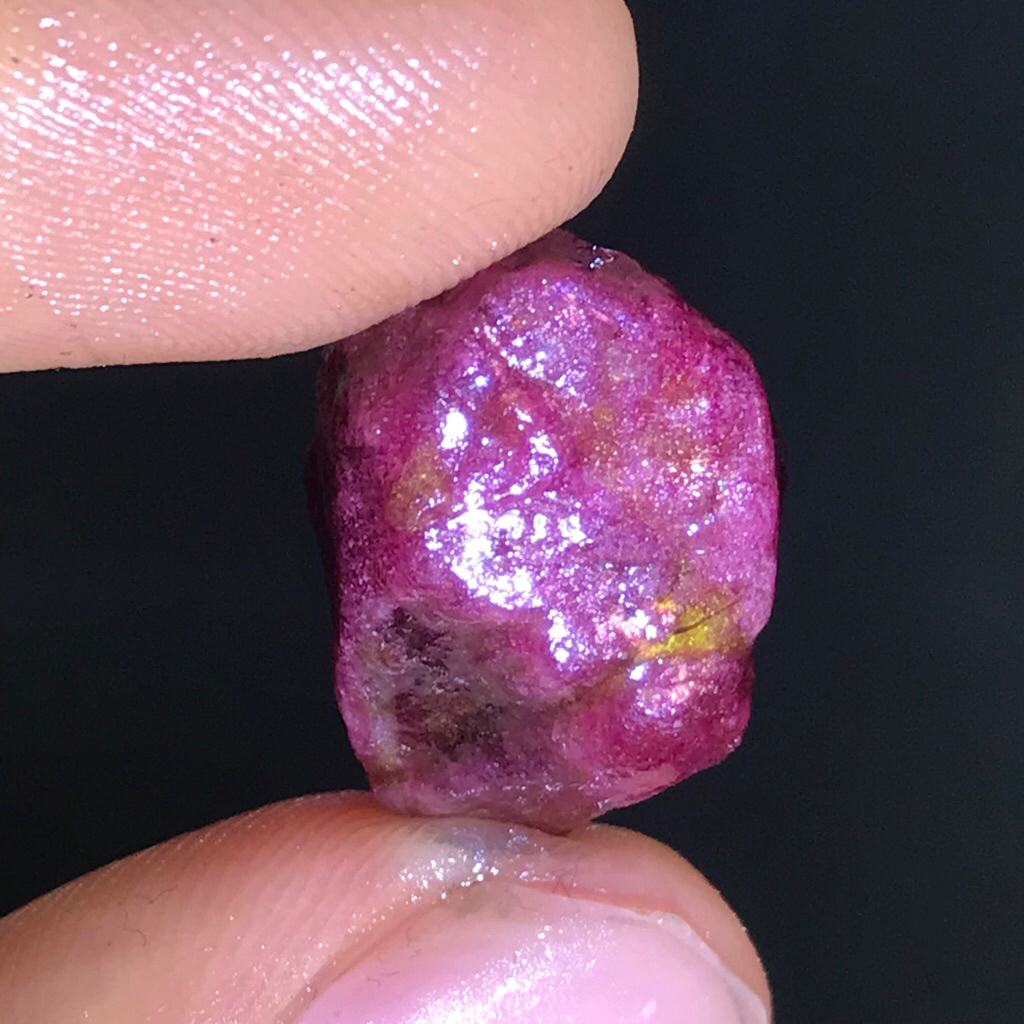 BAHAN RUBY PIGEON BLOOD STAR DIM 20 X 16 X 13 MM