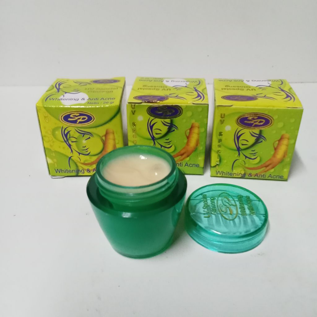 3 Pcs - Cream UV Whitening Cream Anti Acne / Sp Ginseng