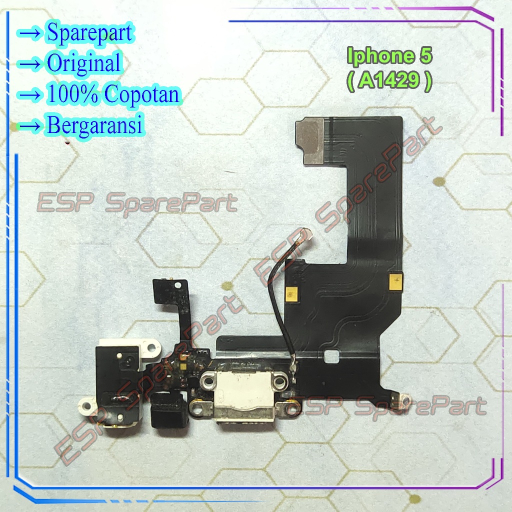 Flex Charger Iphone 5 Fleksibel Konektor Cas / Casan Copotan
