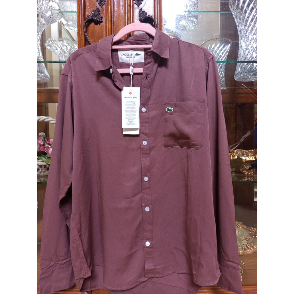 Kemeja Pria LACOSTE Size M (LD 108)