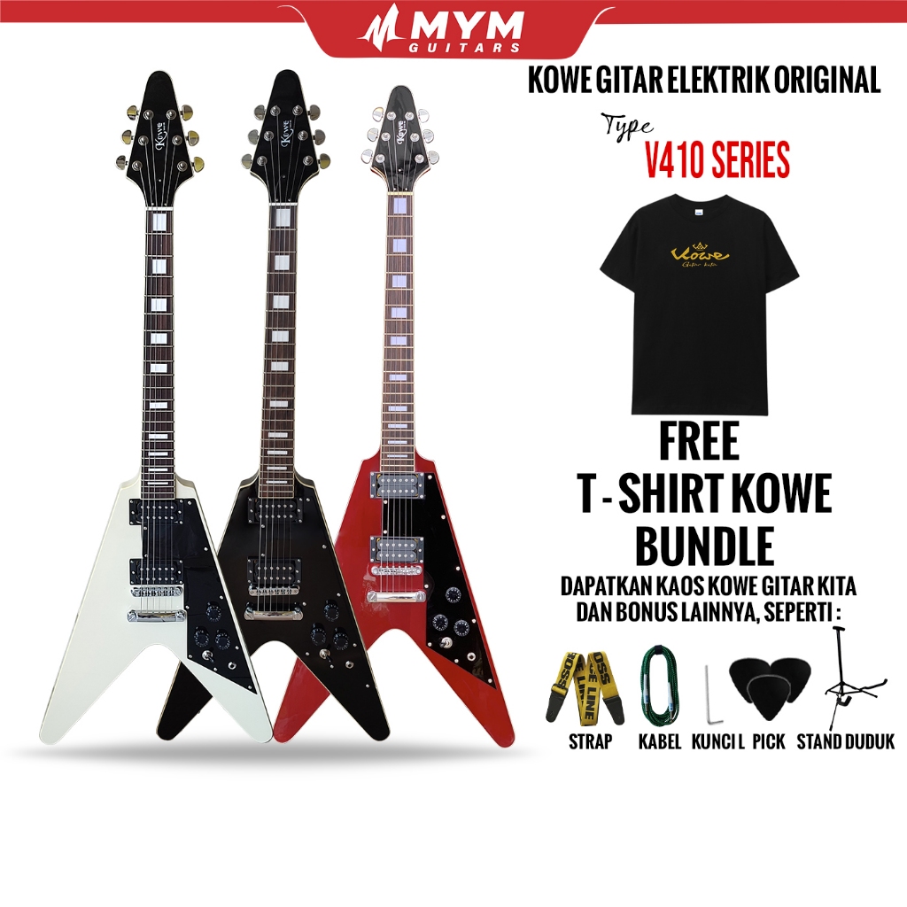 KOWE Gitar Listrik seri V410 Series Original