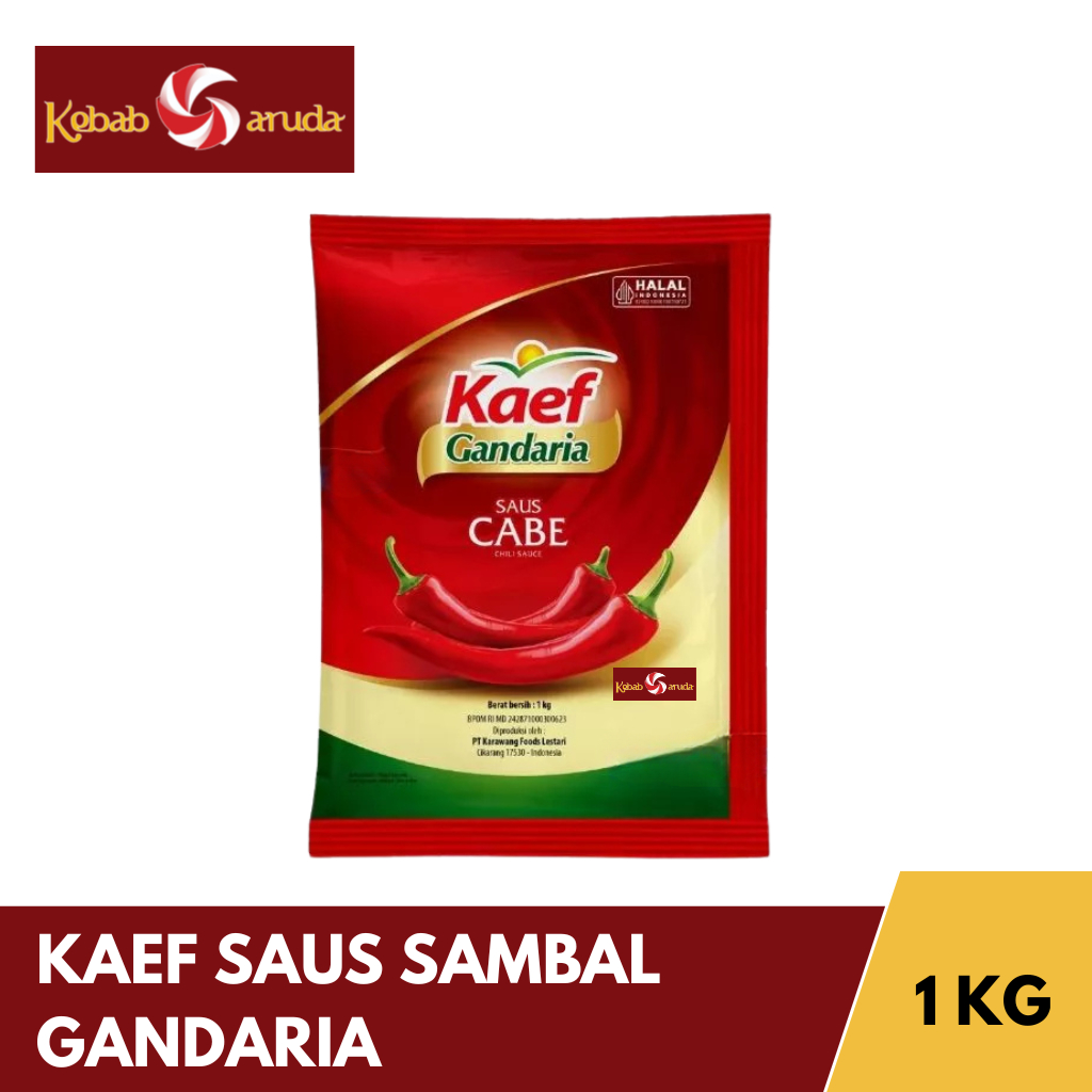 KAEF Saus Sambal 1 kg / Chili Sauce 1 Kg Extra Pedas - KGI